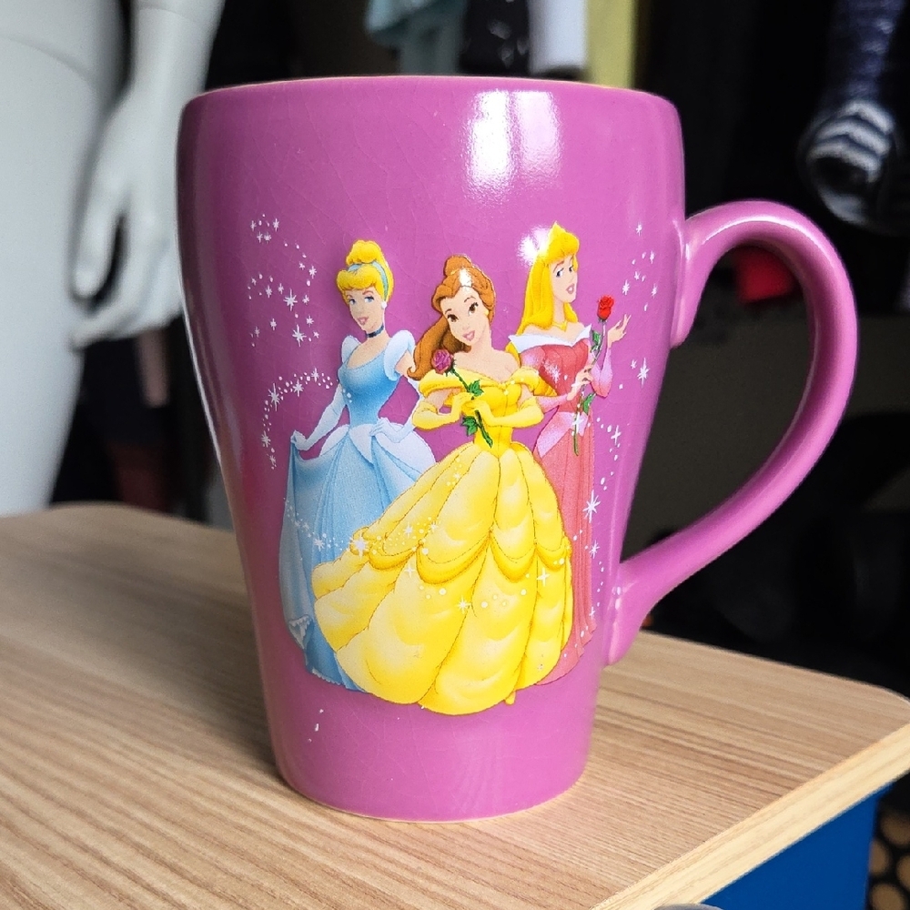 Disney Pinkish Purple "Let The Enchantment Begin" Princesses Mug